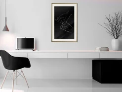 Poster 'Joined Hands (Black)'