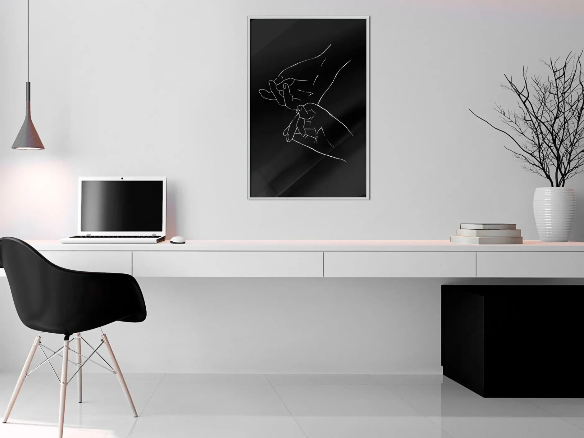 Poster 'Joined Hands (Black)'