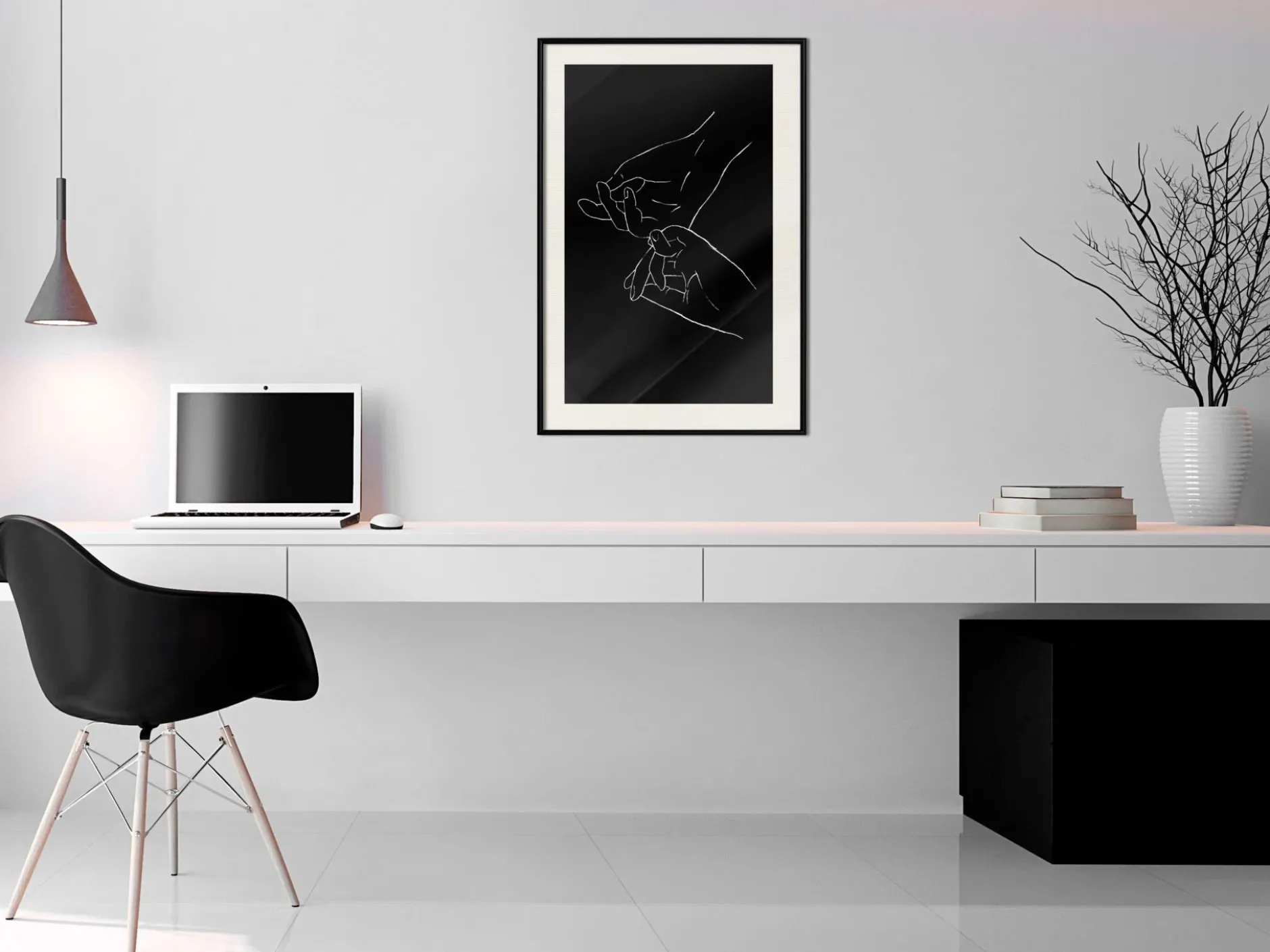 Poster 'Joined Hands (Black)'