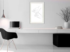 Poster 'Joined Hands (White)'