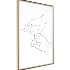 Poster 'Joined Hands (White)'