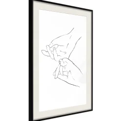 Poster 'Joined Hands (White)'
