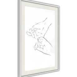 Poster 'Joined Hands (White)'