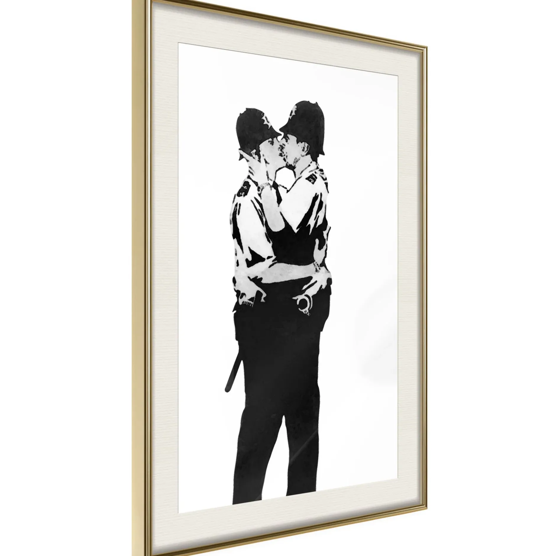 Poster 'Kissing Coppers'