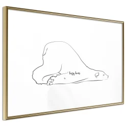 Poster 'Lazy Bear'