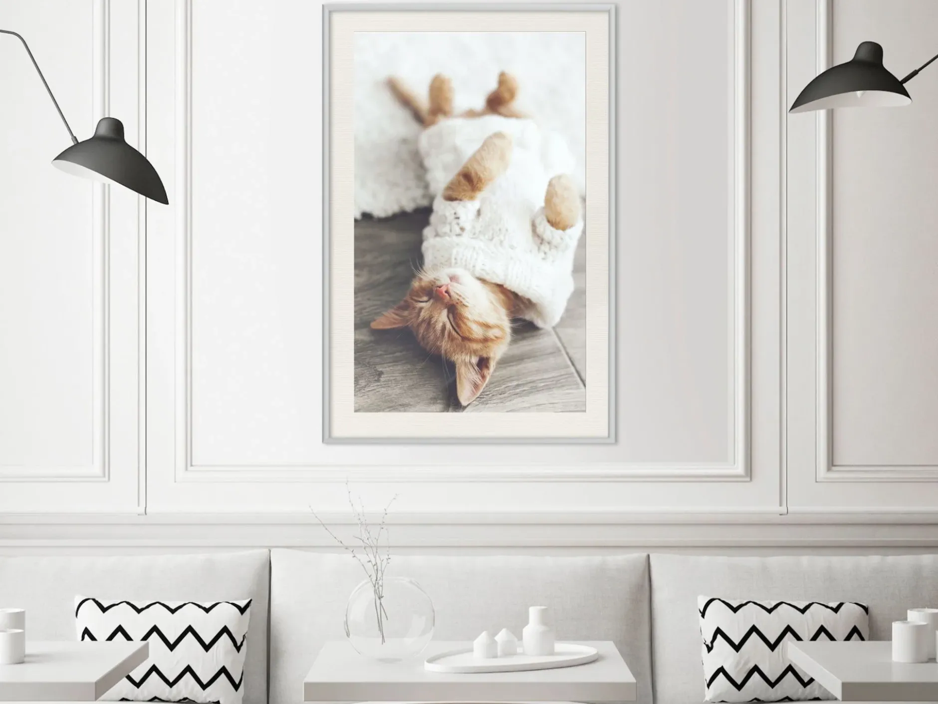 Poster 'Lazy Cat'