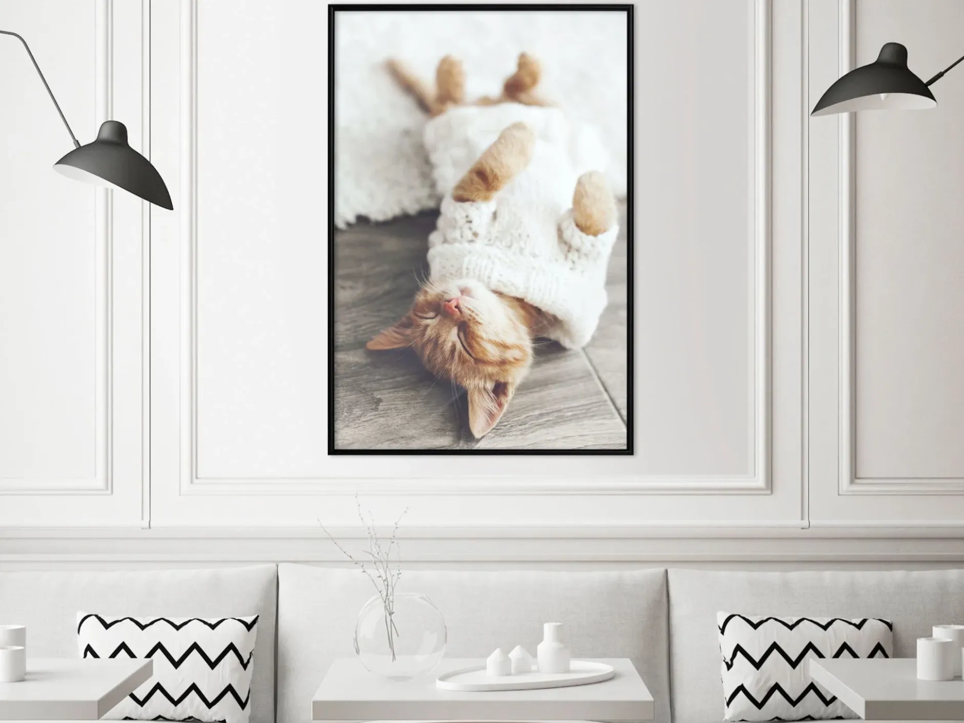 Poster 'Lazy Cat'