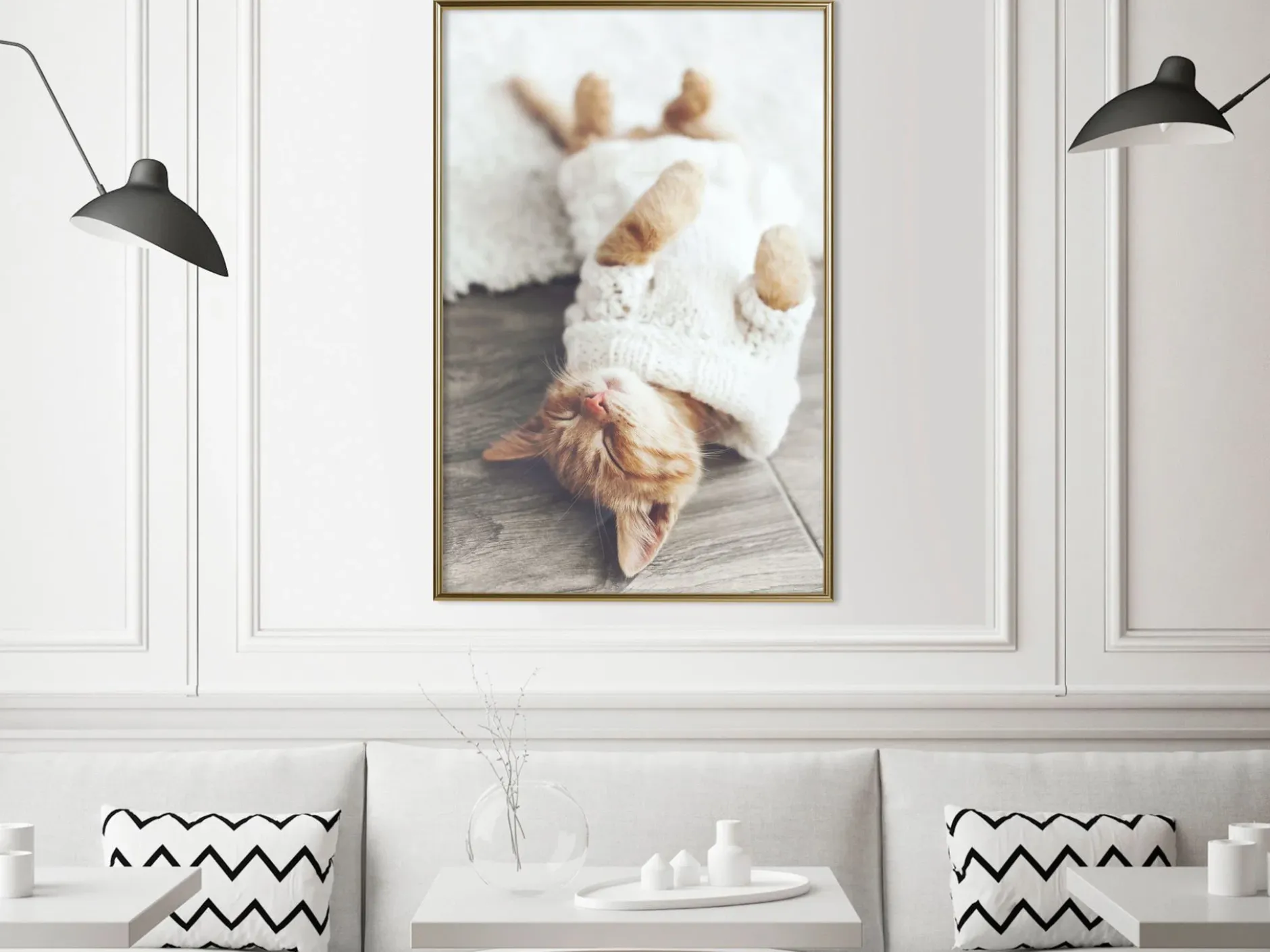 Poster 'Lazy Cat'