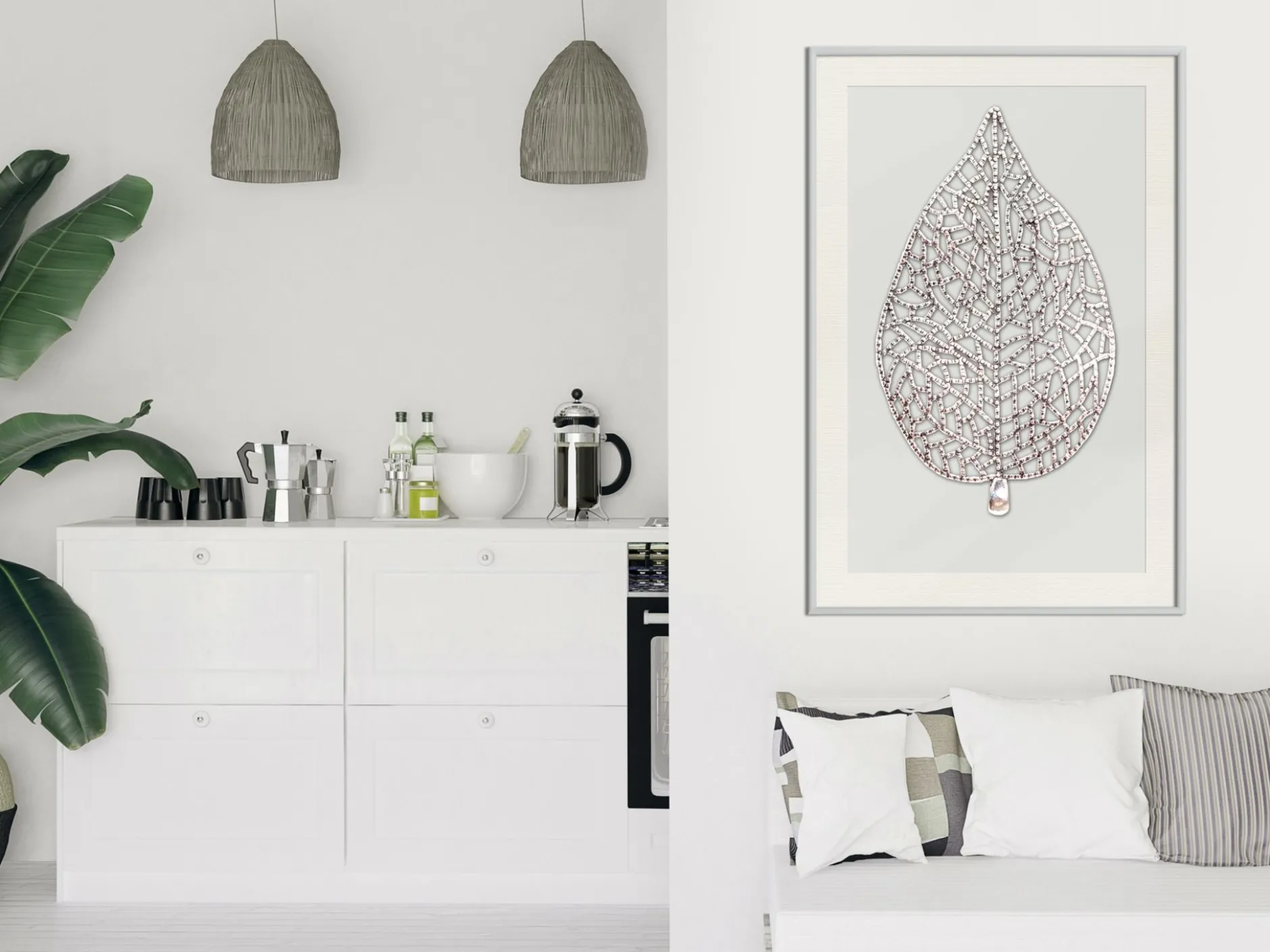 Poster 'Leaf-Shaped Pendant'