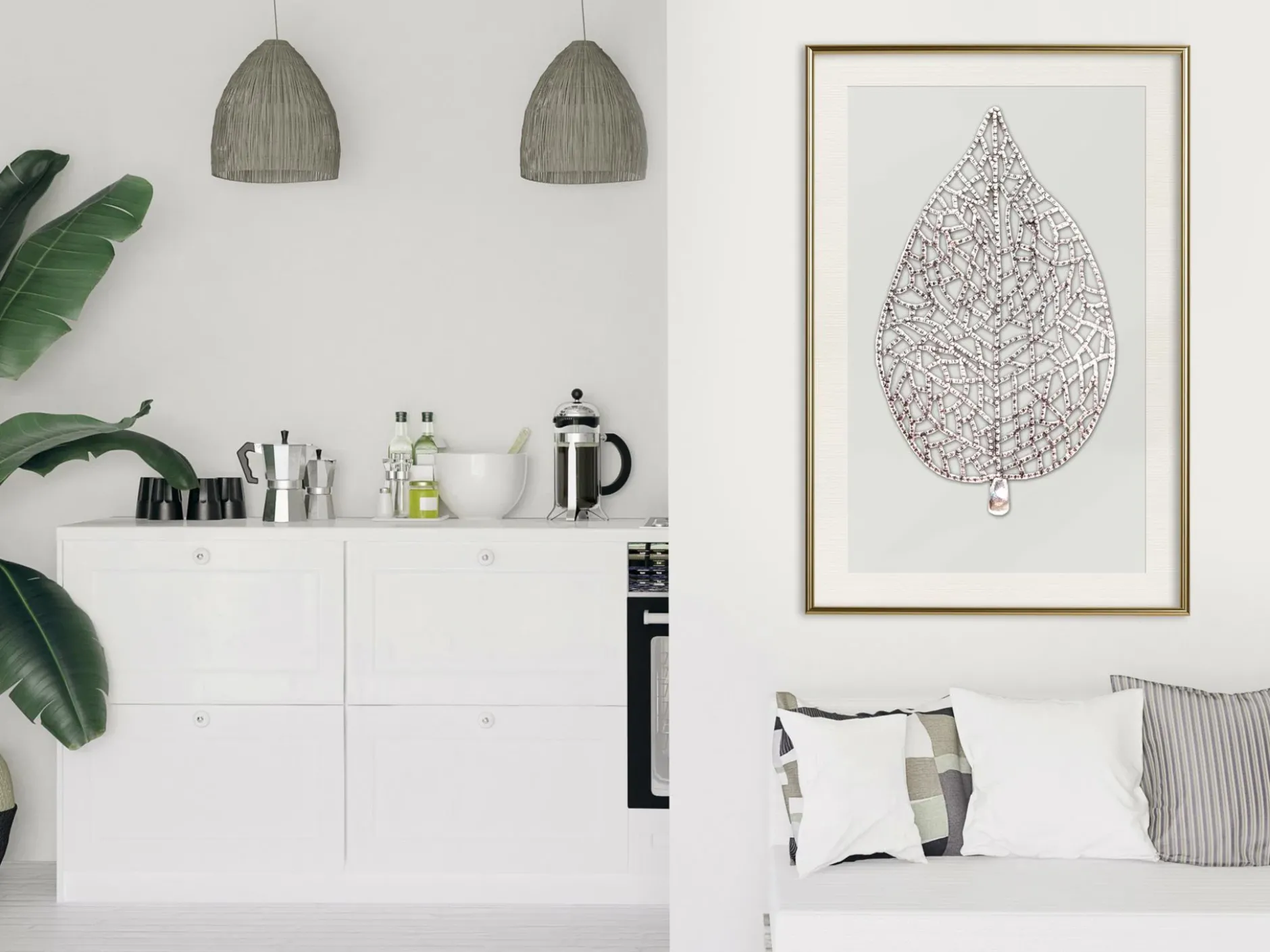 Poster 'Leaf-Shaped Pendant'