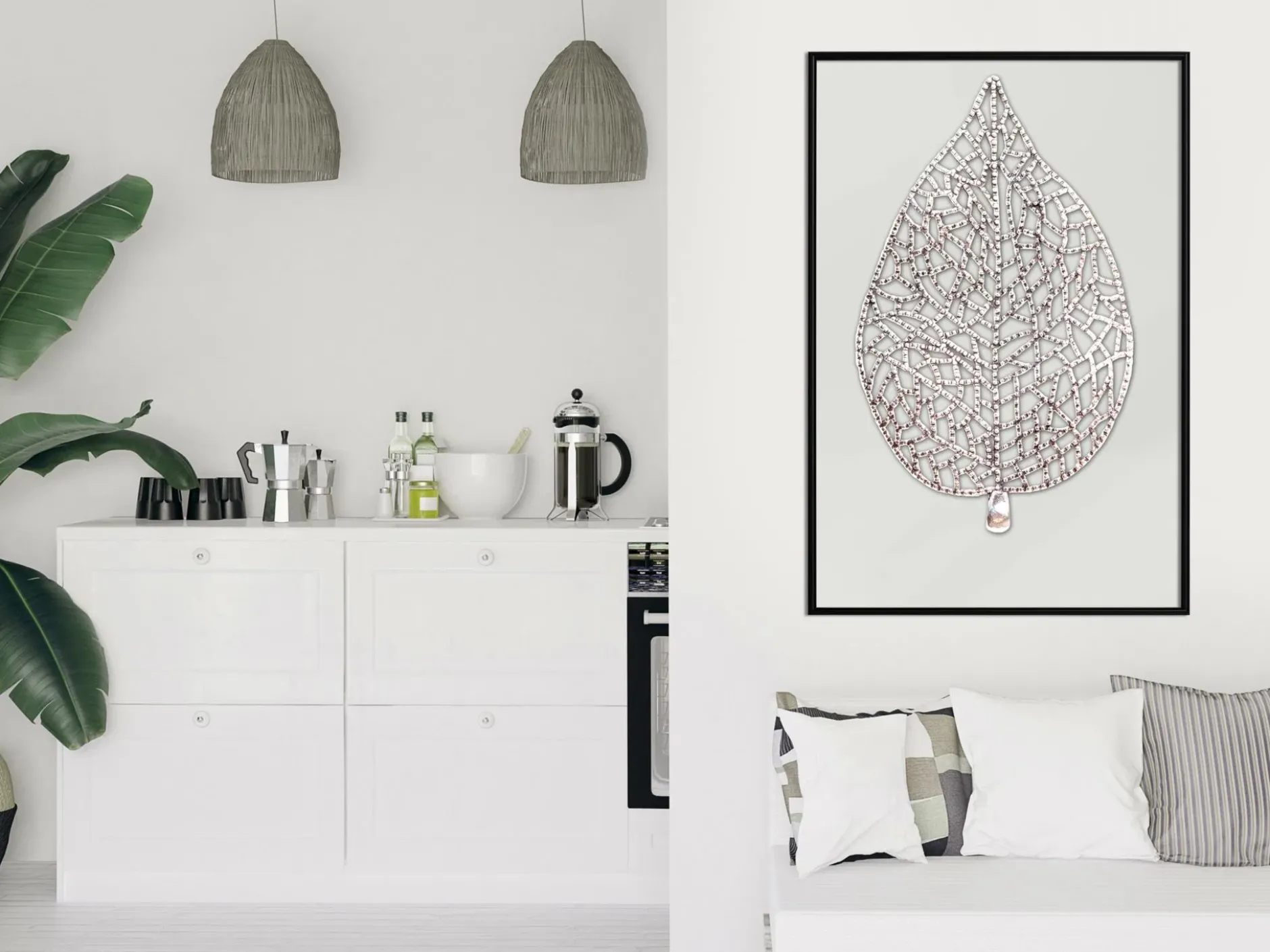 Poster 'Leaf-Shaped Pendant'
