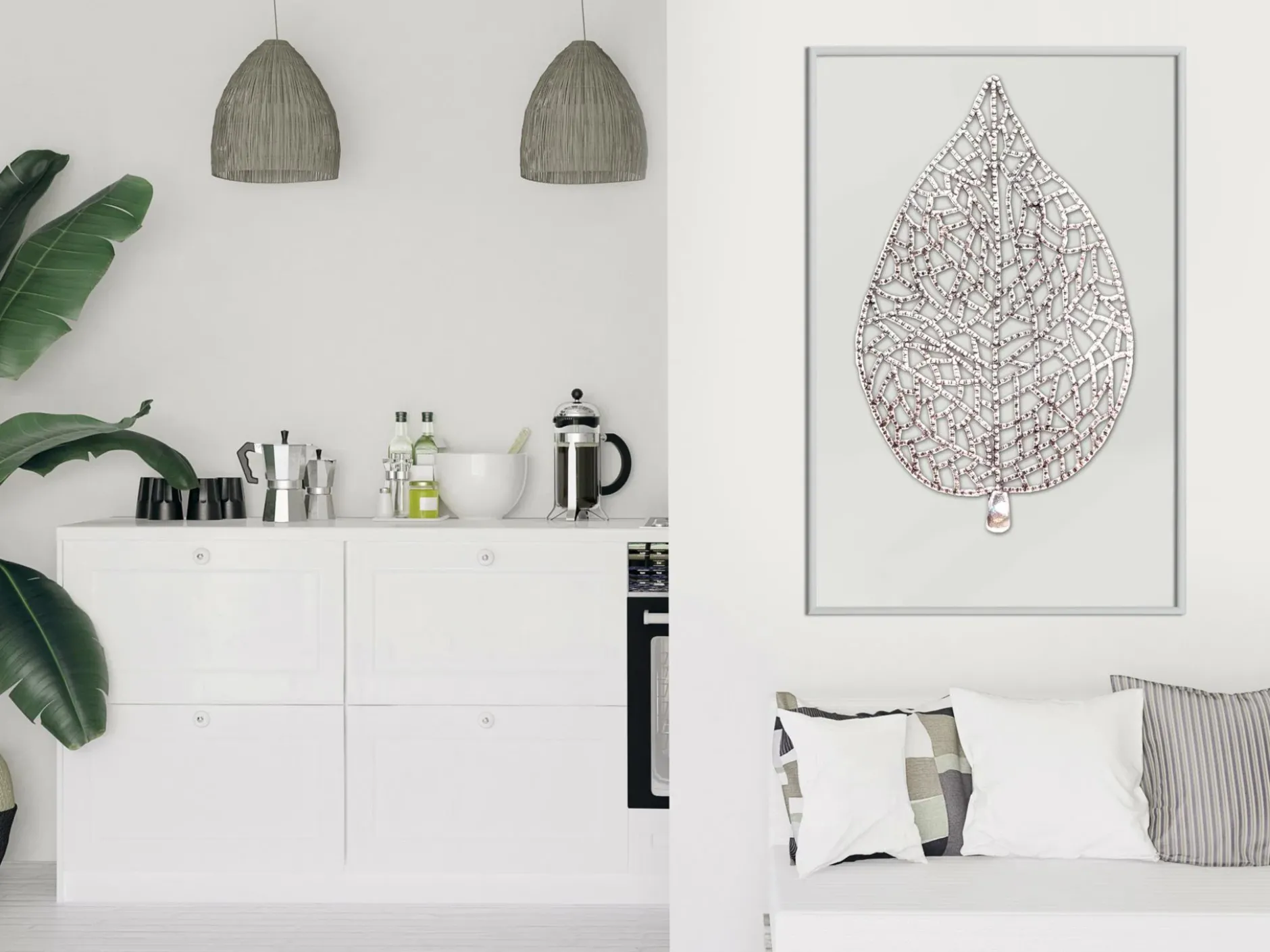Poster 'Leaf-Shaped Pendant'