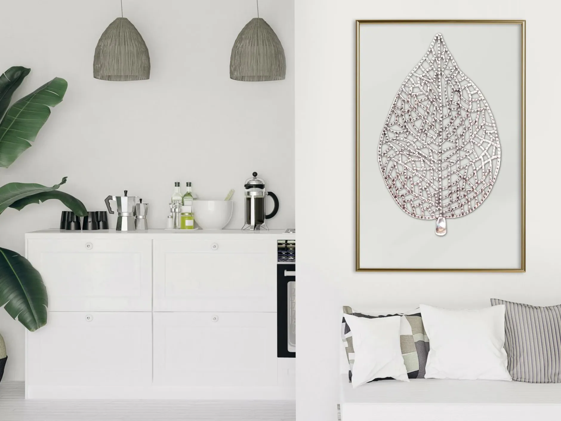 Poster 'Leaf-Shaped Pendant'