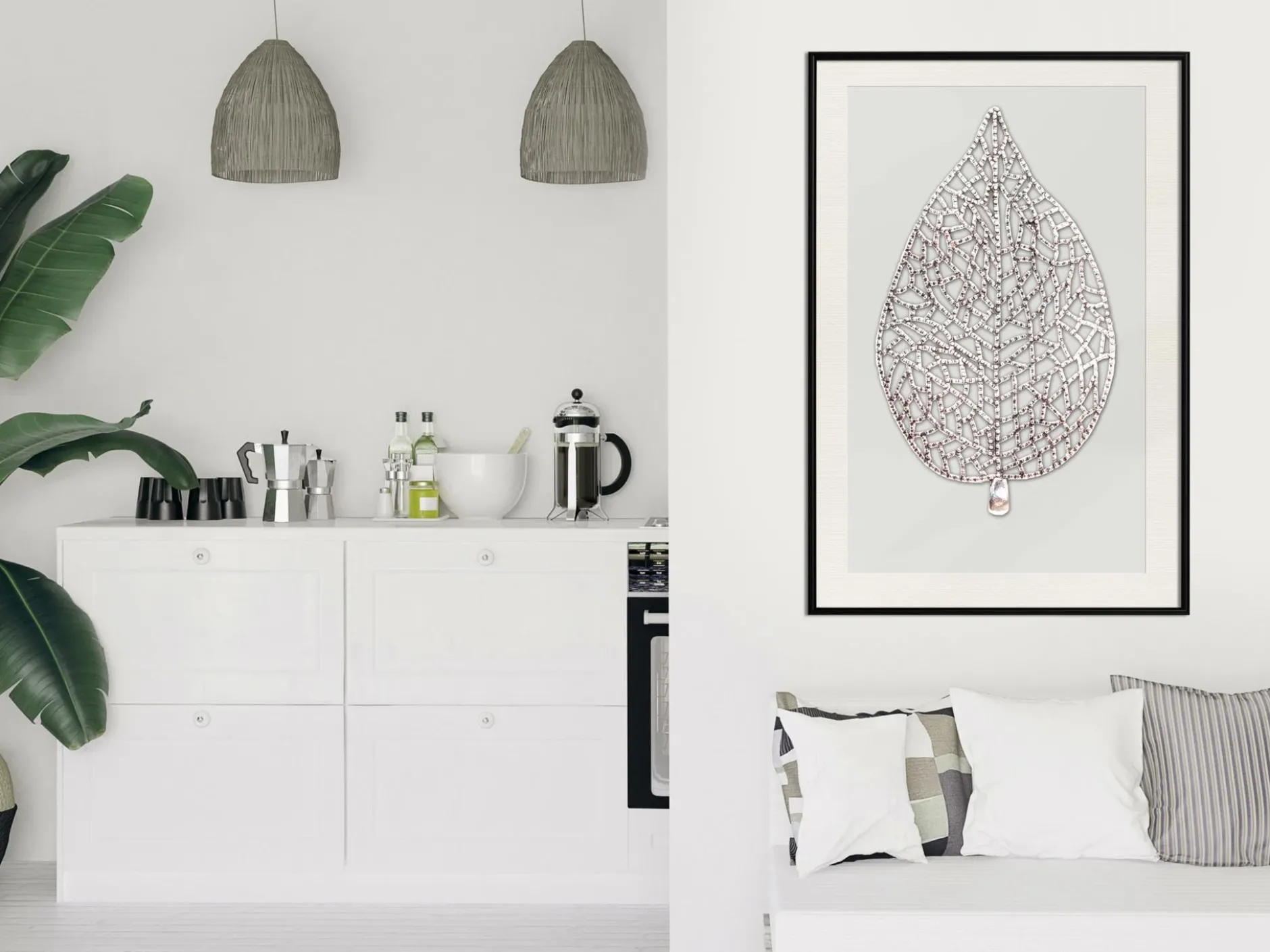 Poster 'Leaf-Shaped Pendant'