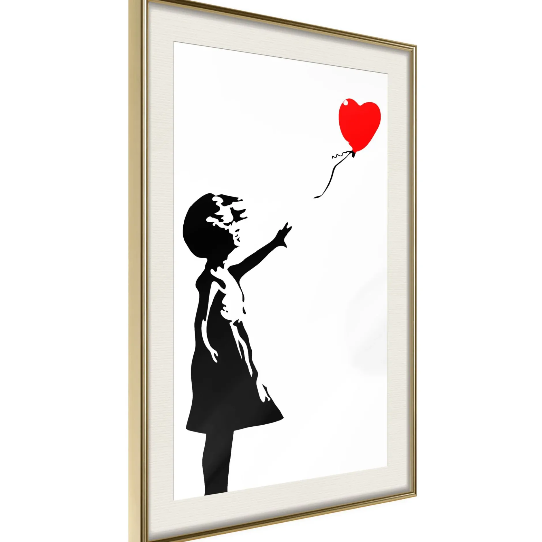 Poster 'Little Girl with a Balloon'