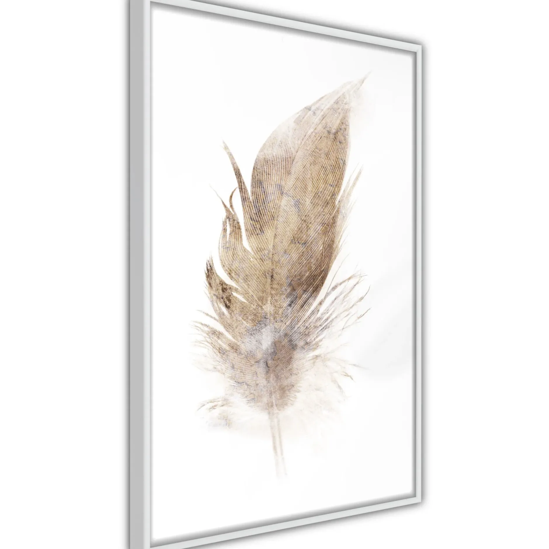 Poster 'Lost Feather (Beige)'