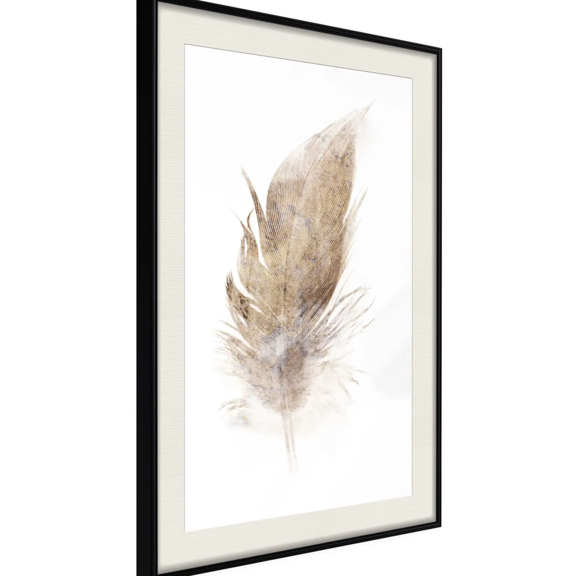 Poster 'Lost Feather (Beige)'
