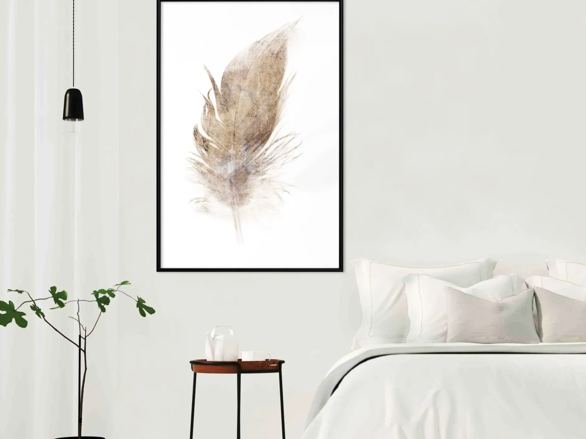 Poster 'Lost Feather (Beige)'