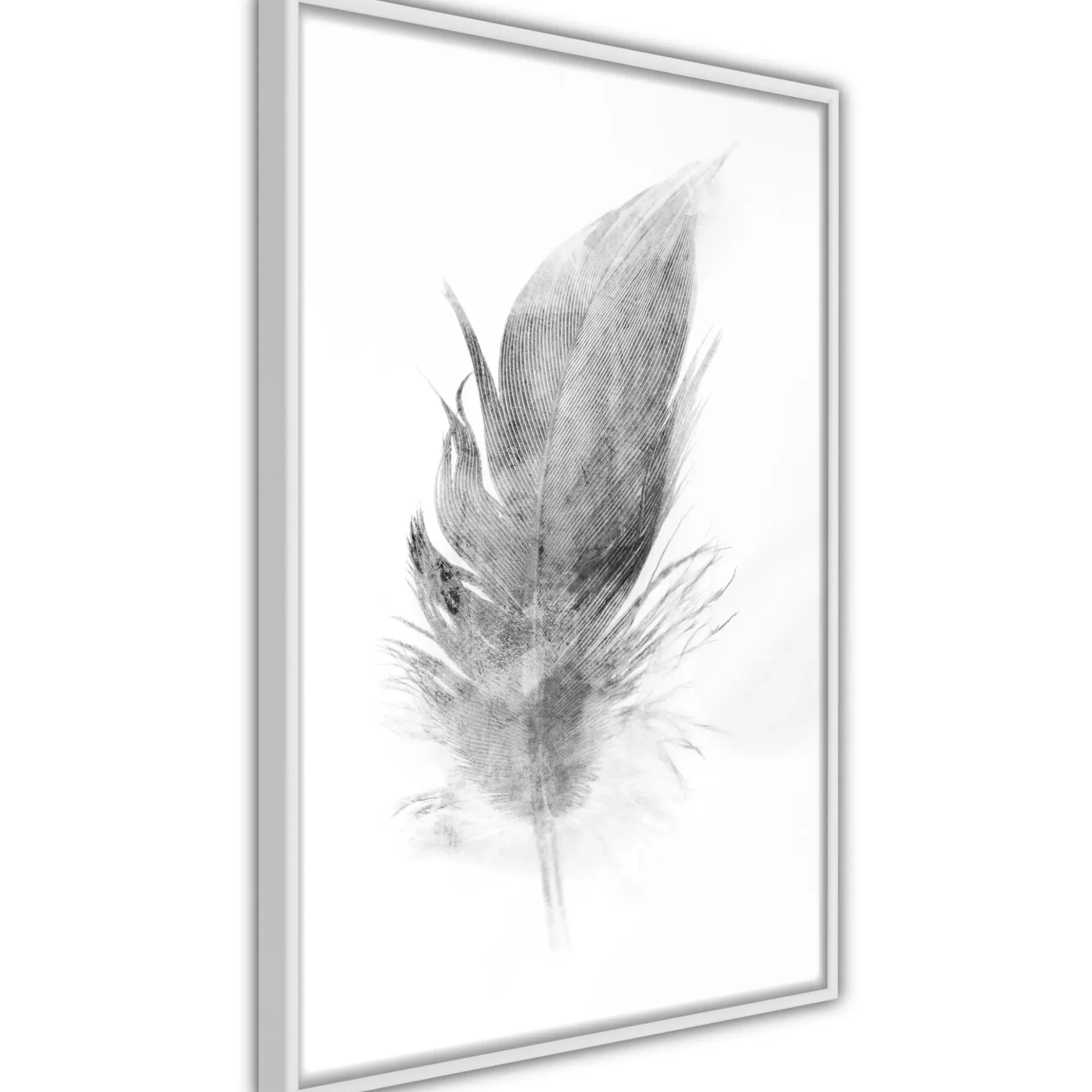 Poster 'Lost Feather (Grey)'