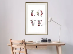 Poster 'Love in Flowers'