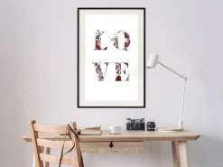 Poster 'Love in Flowers'