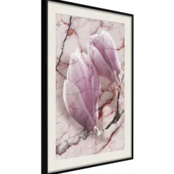 Poster 'Magnolia on Marble Background'