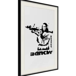 Poster 'Mona Lisa with a Bazooka'