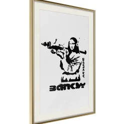 Poster 'Mona Lisa with a Bazooka'