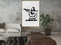 Poster 'Mona Lisa with a Bazooka'