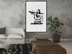 Poster 'Mona Lisa with a Bazooka'