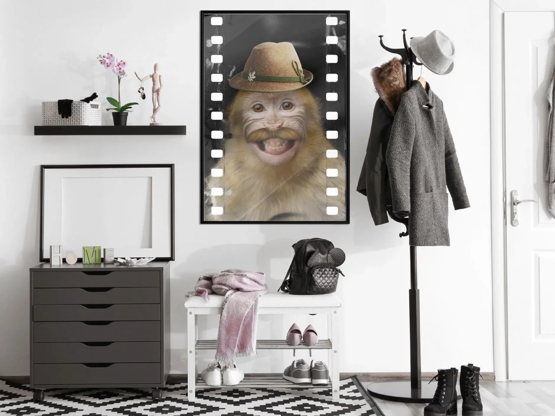 Poster 'Monkey In Hat'