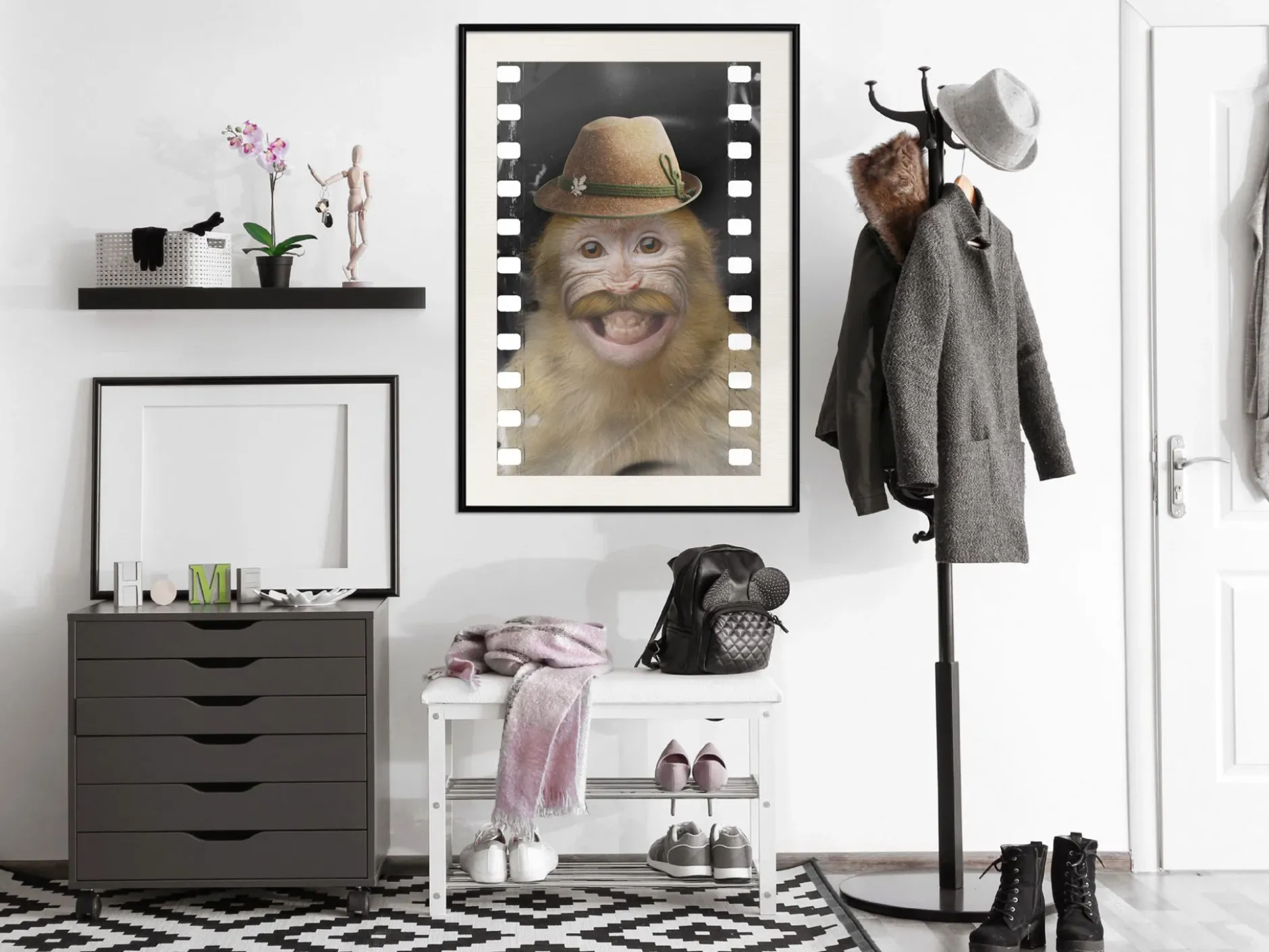 Poster 'Monkey In Hat'