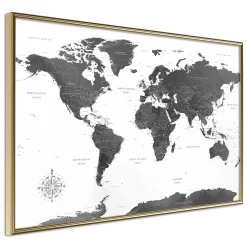 Poster 'Monochrome Map'