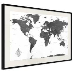 Poster 'Monochrome Map'
