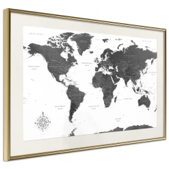 Poster 'Monochrome Map'