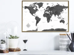 Poster 'Monochrome Map'