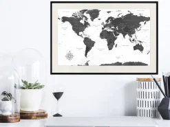 Poster 'Monochrome Map'