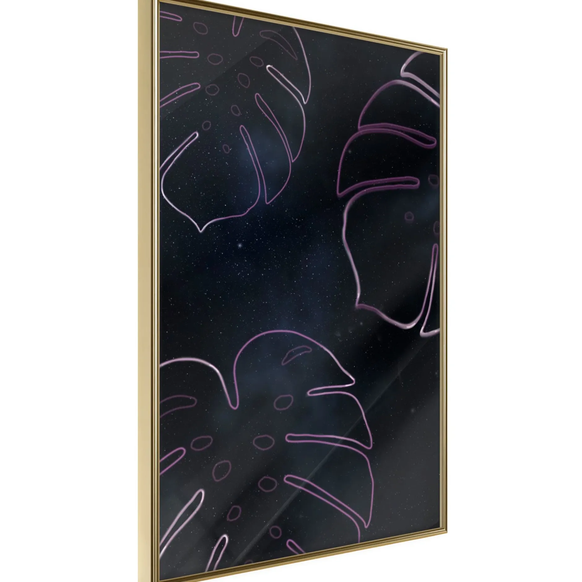 Poster 'Monstera Outline'