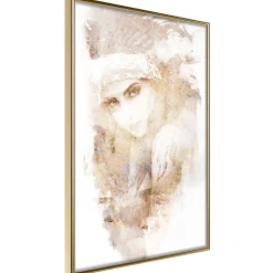 Poster 'Mysterious Look (Beige)'