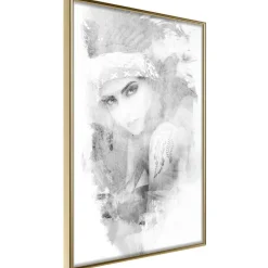 Poster 'Mysterious Look (Grey)'