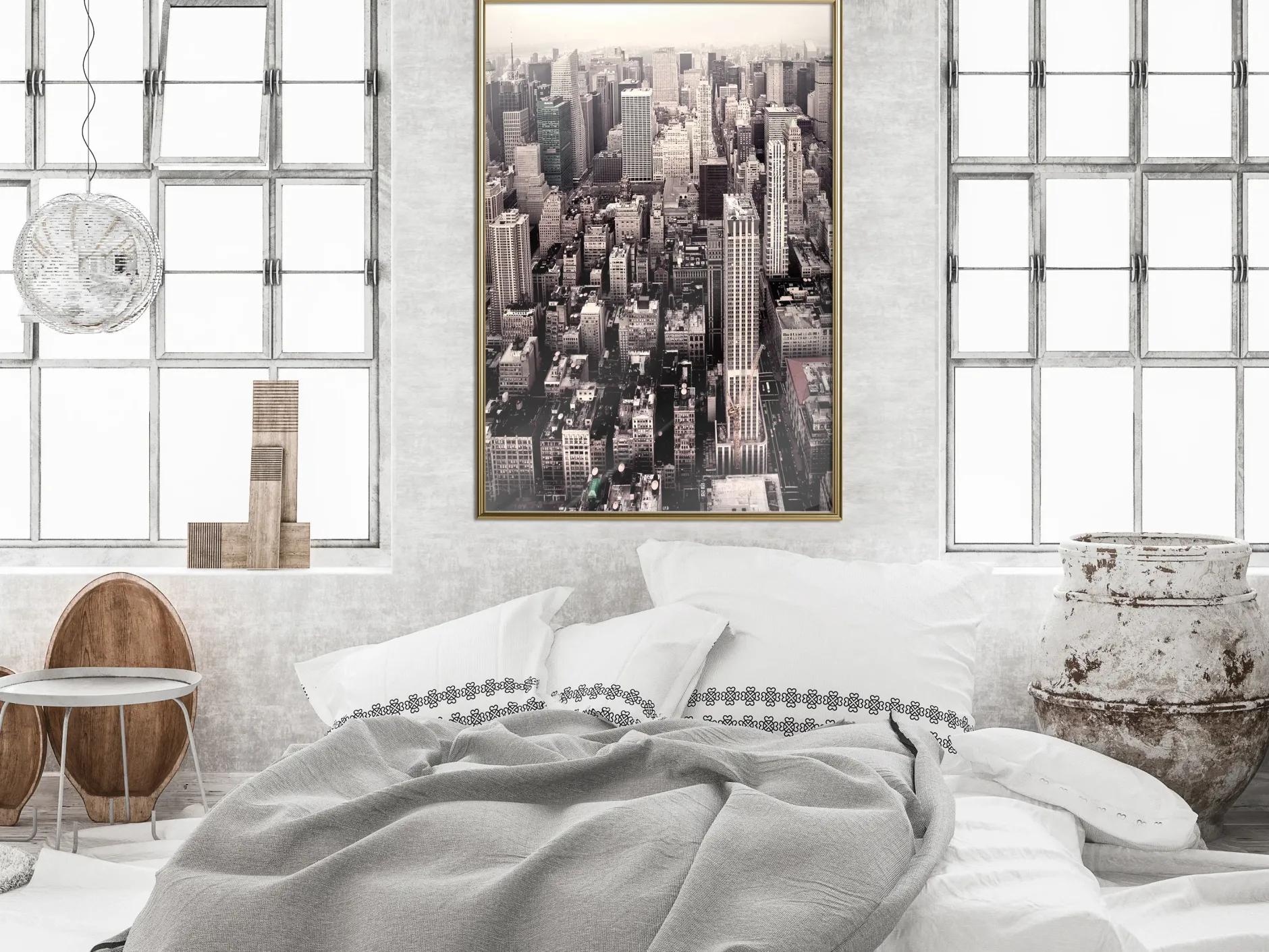 Poster 'New York from a Bird's Eye View'