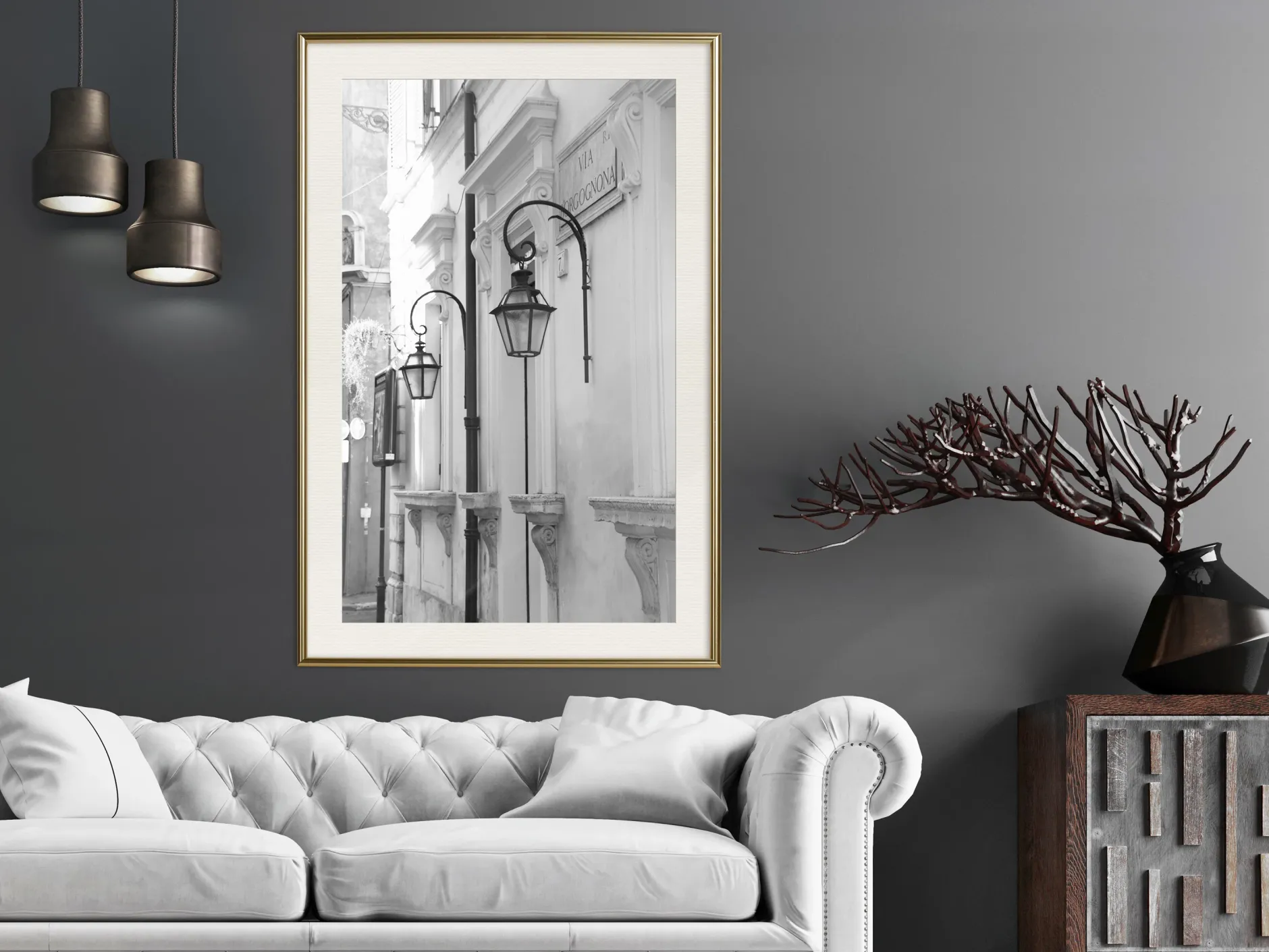 Poster 'Old Town's Charm'