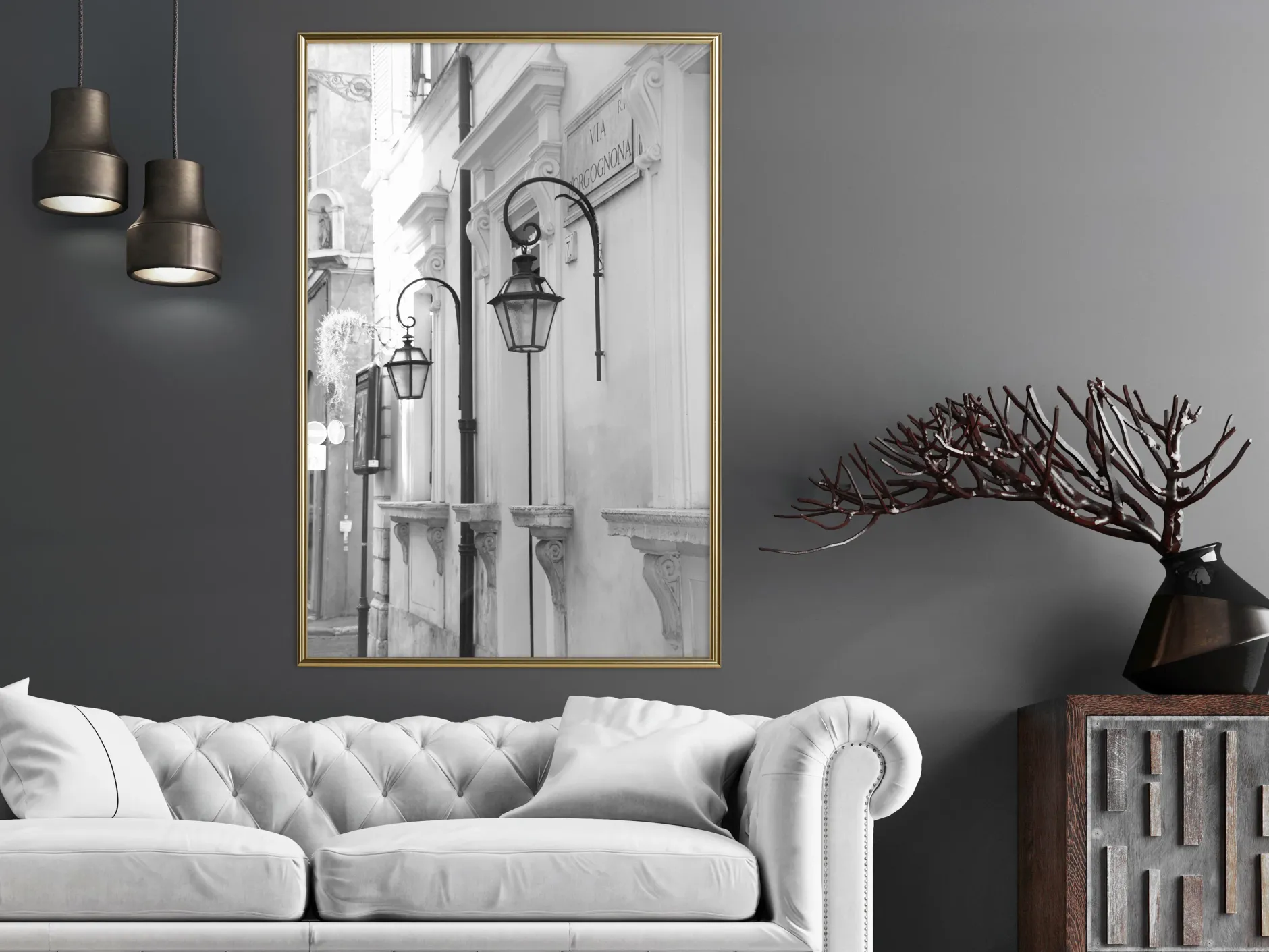 Poster 'Old Town's Charm'