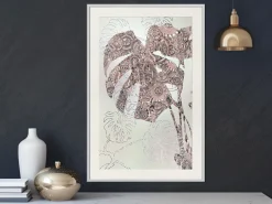 Poster 'Ornamented Monstera'