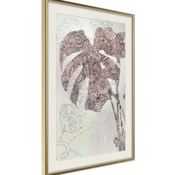Poster 'Ornamented Monstera'