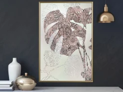 Poster 'Ornamented Monstera'