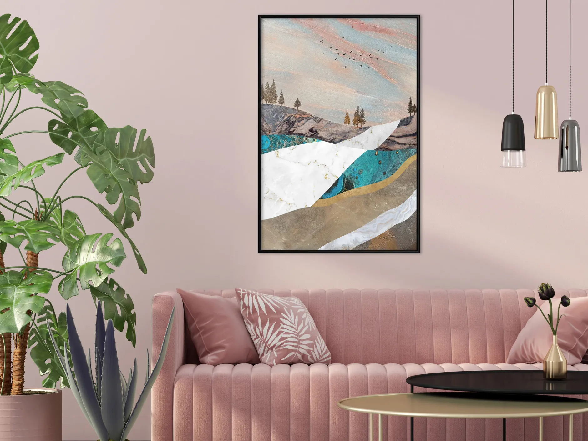 Poster 'Painted Landscape'