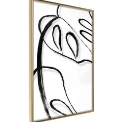 Poster 'Painted Monstera Leaf'