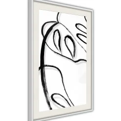 Poster 'Painted Monstera Leaf'