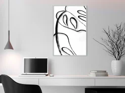 Poster 'Painted Monstera Leaf'